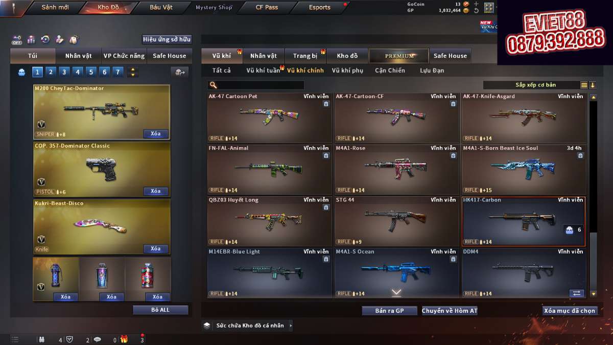 shop acc cf uy tin gia re